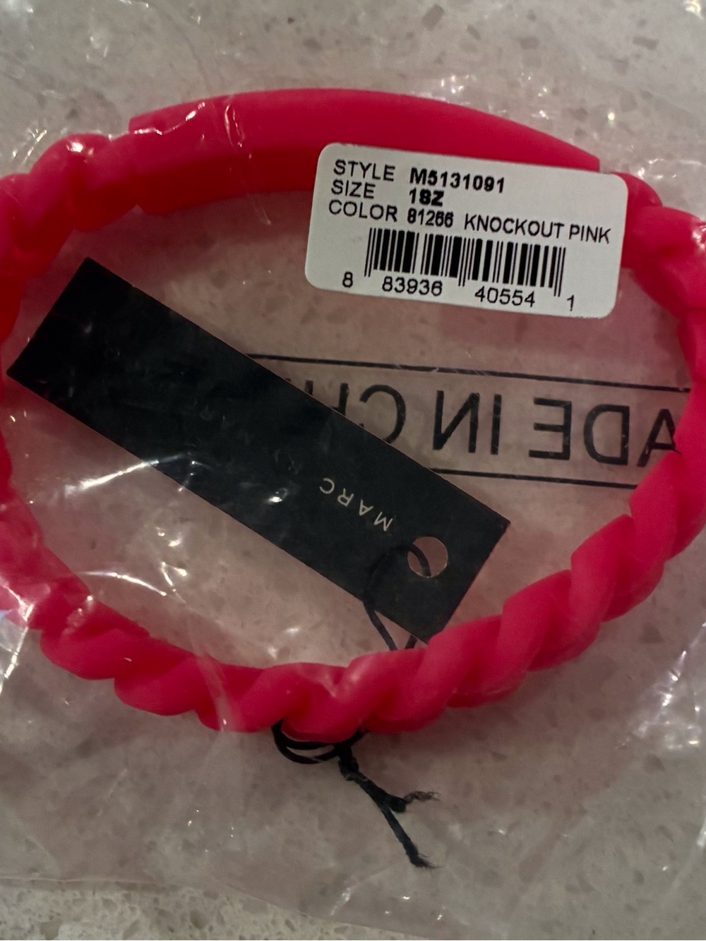 Marc Jacobs Pink Braided Bangle